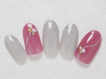 シックネイル(CHIC nail)/大人可愛い☆ストーンアート