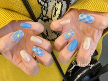 ネイルコテージ(Nail cottage)/ぷっくりフラワーネイル￥9900
