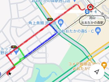 ブリエ(Briller)/徒歩の地図