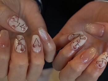 さくらんぼネイル