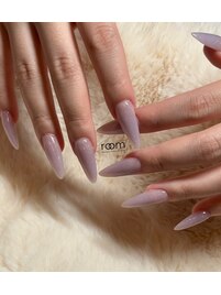 ロングネイル×ワンカラー