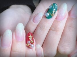 クリスマスネイル