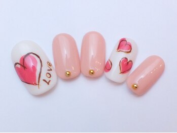 ネイルサロン ドレリッチ 大宮店(drerich)/【6990】バレンタインハート