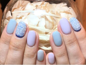 ネイルズ ララ(nails Lala)/ツイードネイル。