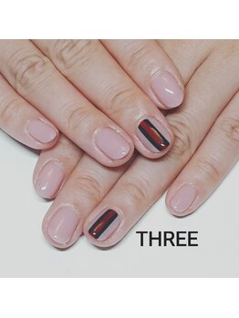 ネイルアンドまつげエクステ専門サロン スリー(THREE)/初回アート２本コース￥7560