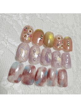 ミスズーネイル(misuzoo.nail)/お花　マグネット　マーブル