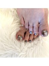 白べぇーっ 本店 湊町店/マーブルネイル