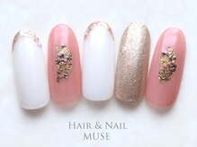 ミューズ MUSE 四街道大日店/大人ミラーフレンチくすみピンク