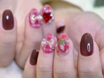 ネイルアート エクリ(Nail Art:Ecrit)/バレンタインネイル