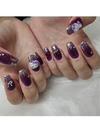 10本長さだし×推しネイル