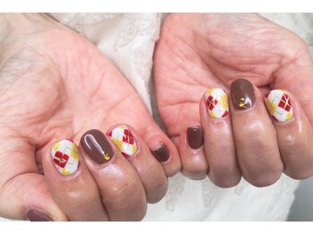 アーガイルネイル♪