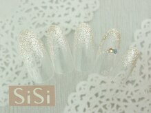 シシ(SiSi)/夏のグリッターネイル★シルバー