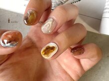 アイネイルズ 渋谷店(I nails)/ブラウンニュアンス¥9480 [渋谷]