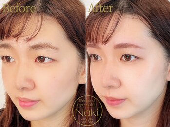 ナキ 富山店(Naki)の写真/【MUSE認定の北陸5つ★サロン】お客様の骨格に合わせてデザイン♪【眉毛/アーチ眉毛/並行眉毛/アイブロウ】