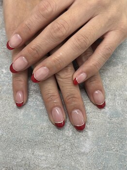 ネイルサロン エーナイン ザ ビッグ豊平店/フレンチネイル