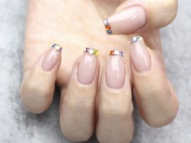 カラフルストーンネイル