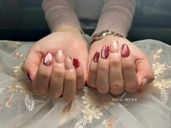 ネイル ミュー(nail myuu)/マグネット×ハートホロ