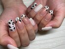 ハンド　ダルメシアンネイル