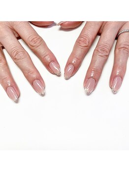 アイリッシュネイル 久屋大通店(Irish Nail)/mao先端ラメフレンチ