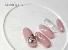 ネイルサロン マリキータ(MARIQUITA)/ちゅるんピンクビジュー春ネイル