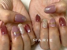 ザ マリー 三条店(THE MARIE)/4)7000円 キラキラネイル 1009c