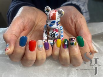 シンプルジョイ(Simple joy)/嵐ネイル(痛ネイル/推しネイル)