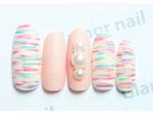 グラマーネイル(Glamor nail)/レインボーカラー☆¥8,000