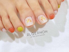 秋のフットネイル！