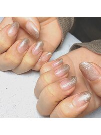 ハンド☆ラメグラデーション