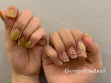 クレセント アイアンドネイル 今泉店(Crescent)/アシンメトリーネイル