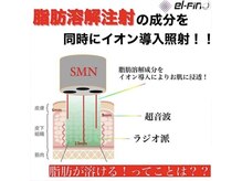 最新痩身機。脂肪にダメージを与えて分解し、老廃物を流します。