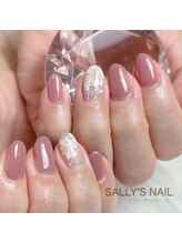 さりぃず ねぃる(SALLY’S NAIL)/手書きフラワーネイル