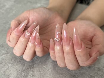 アールズネイル(R's nail)の写真/爪が小さい、短い、形が気になる方にもオススメ★お爪の長さが自由自在になるスカルプで指先を綺麗に♪