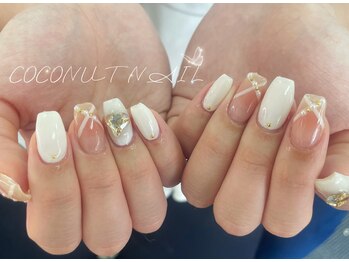 ココナッツネイル/夏ネイル