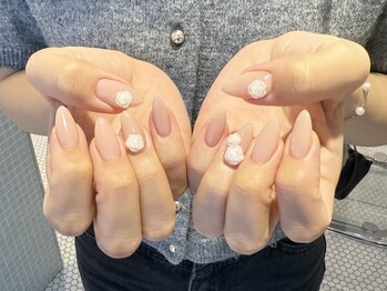 シェルネイル(SHELL NAIL)/ちゅるん/バラ/staff:yamada