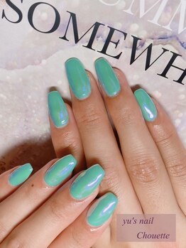 ユーズネイル シュエット(yu’s nail Chouette)/ワンカラー×ドリームパウダー