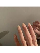 ラテ(latte.)/ヌーディー　ミラーネイル