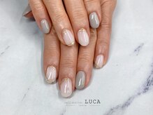 ネイルアトリエルカ(nail atelier LUCA)/M-126 大人上品ミラーネイル