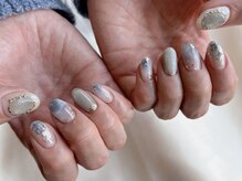 リジョイスヘア エン(REJOICE hair EN)/寒色系　春ネイル♪