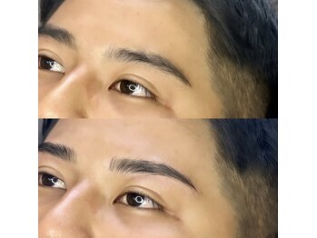 ブロウ(BROW)/【メンズ眉毛】before after