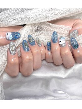 エイミーユア(Eimmy Yua)/水色推しnail