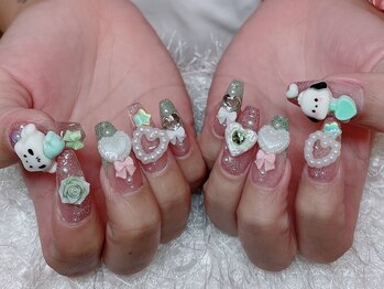 レアネイル 新宿(le'a nail)/フラッシュゴテゴテデザイン