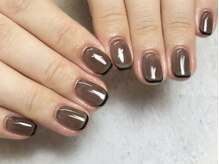 バーガンディ 鶴田(BURGUNDY)/シアーブラックのスキニフレンチ