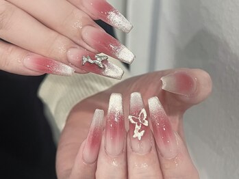 長さだしチークマグネットネイル