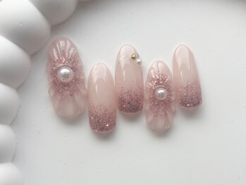 フラワーネイル/8000円