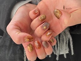 メタリックニュアンスネイル