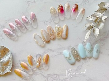 ボネール(nail ＆ eyelash Bounail)/ミラー ニュアンス　メタリック