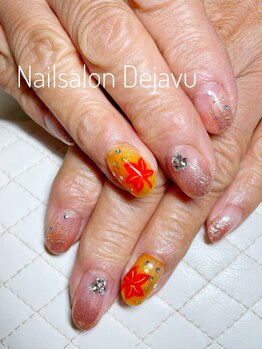 デジャヴ(Dejavu)/秋の紅葉ネイル