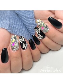 ネイルサロン アニーアンドジーノ シド(NAIL SALON Annie&Gino shido)/ブラックネイル