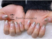 ネイル ボンボニエール 京阪シティモール天満橋店(Nail bonbonniere)/ラメグラデーション